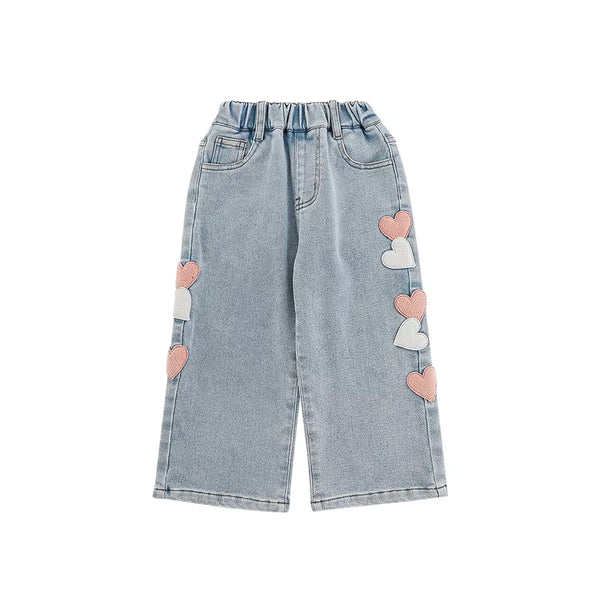 Girls Denim Jeans with Fleece lining
