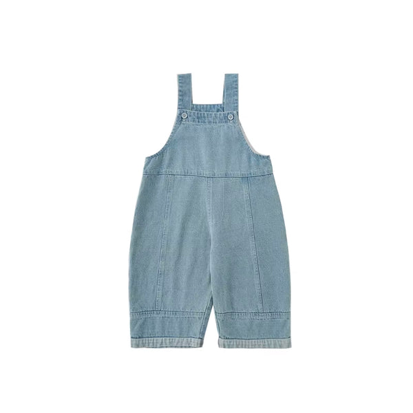 Girls Blue Denim Overalls