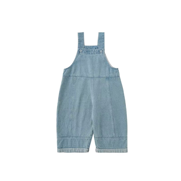 Girls Blue Denim Overalls
