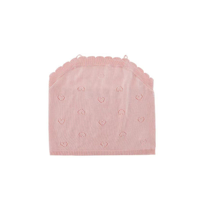 Girls Pink Heart Singlet Top