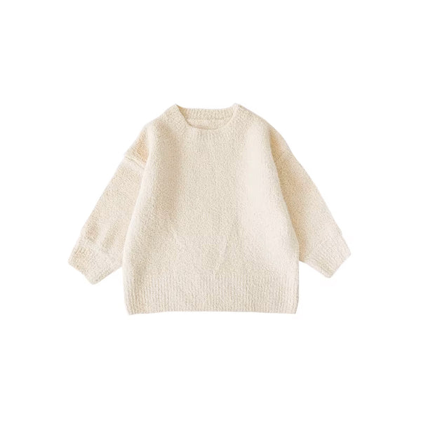 Girls Beige Knit Jumper
