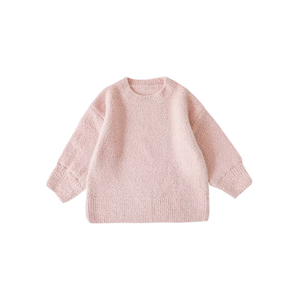 Girls Pink Knit Jumper