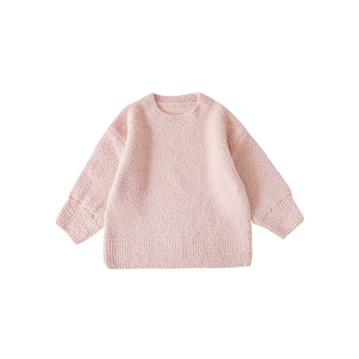 Girls Pink Knit Jumper