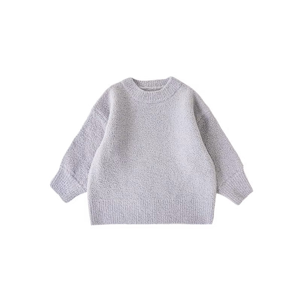 Girls Purple Knit Jumper